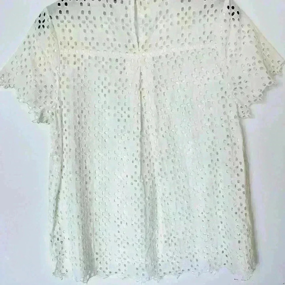 Madewell Eyelet Short Sleeve Top - Picture 5 of 7